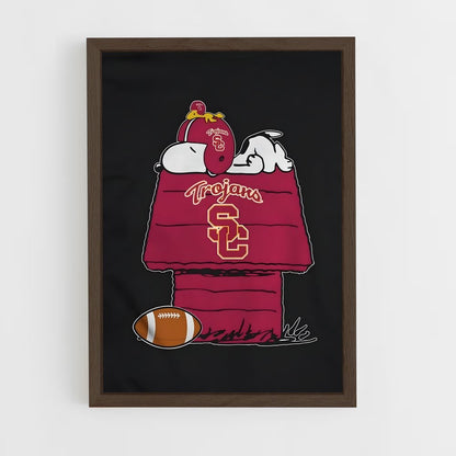 ap-usc trojans-2 cadre Bois foncé