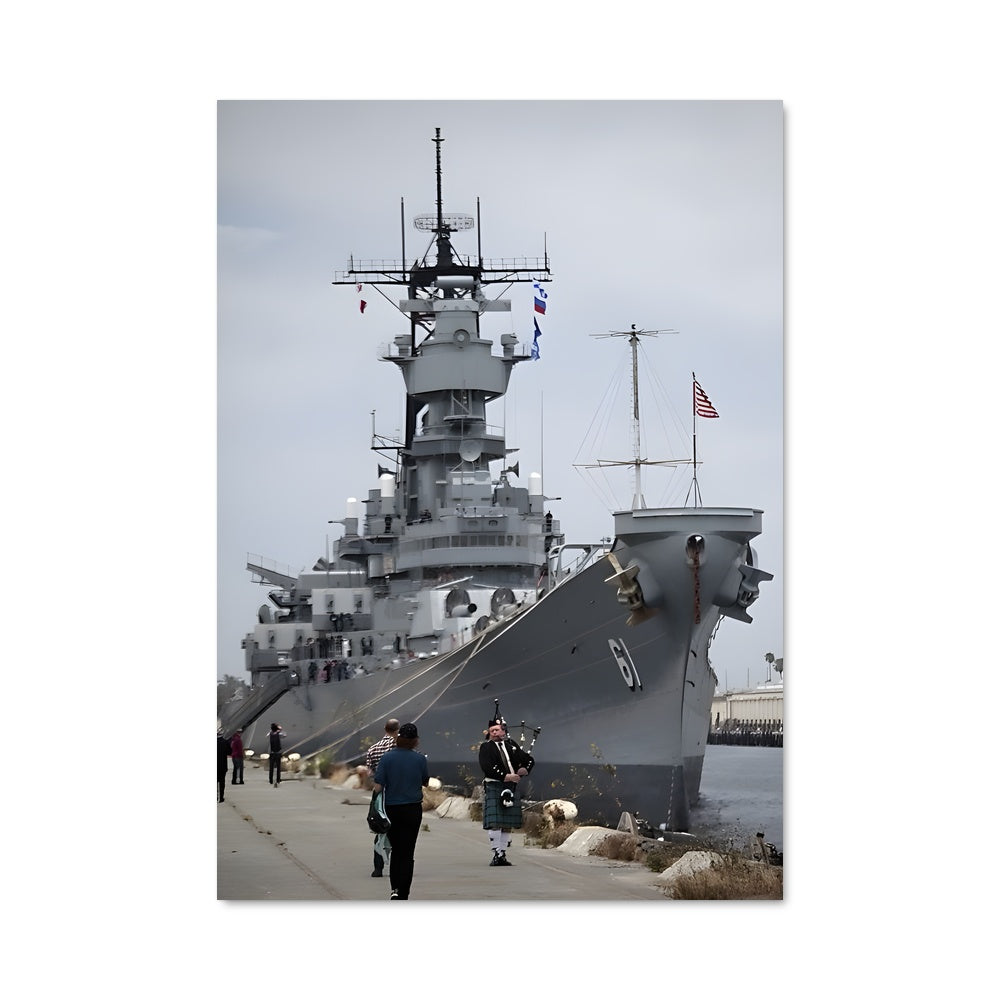 Poster Croiseur Uss Iowa