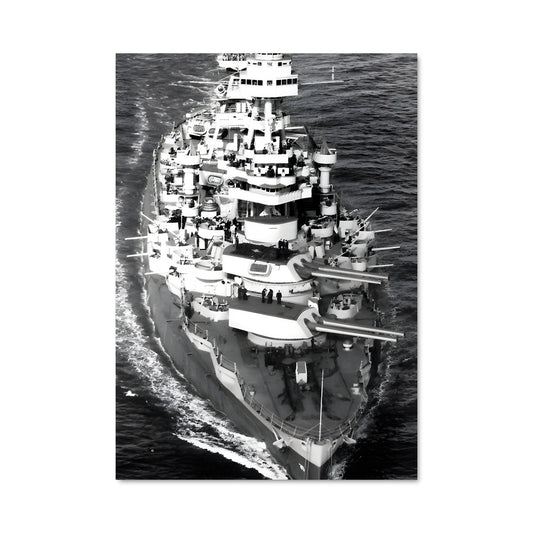 Poster L'USS Texas en Mer