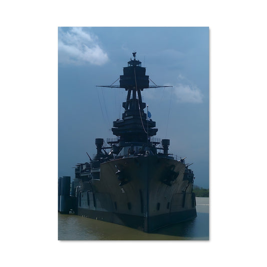 Poster L'Uss Texas au Port