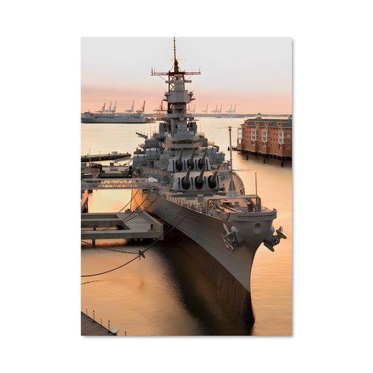 Poster USS Wisconsin en Mouvement