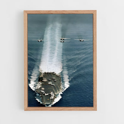 ap-uss dwight d eisenhower-1 cadre Bois clair