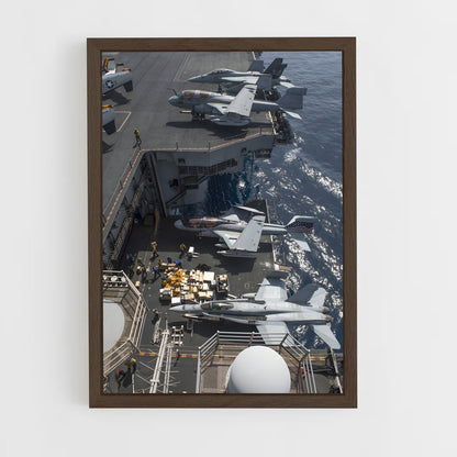 ap-uss dwight d eisenhower-2 cadre Bois foncé
