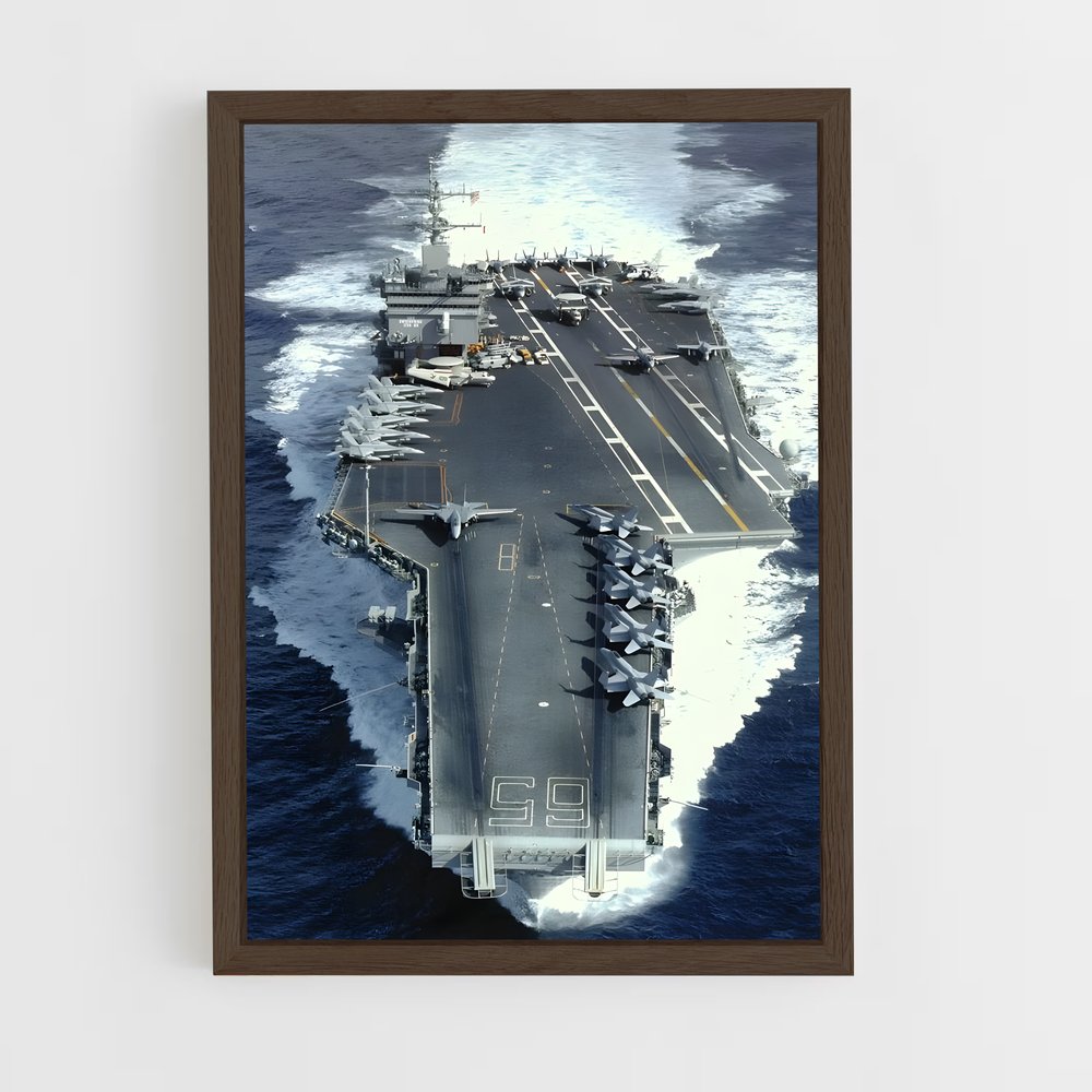 ap-uss enterprise-1 cadre Bois foncé