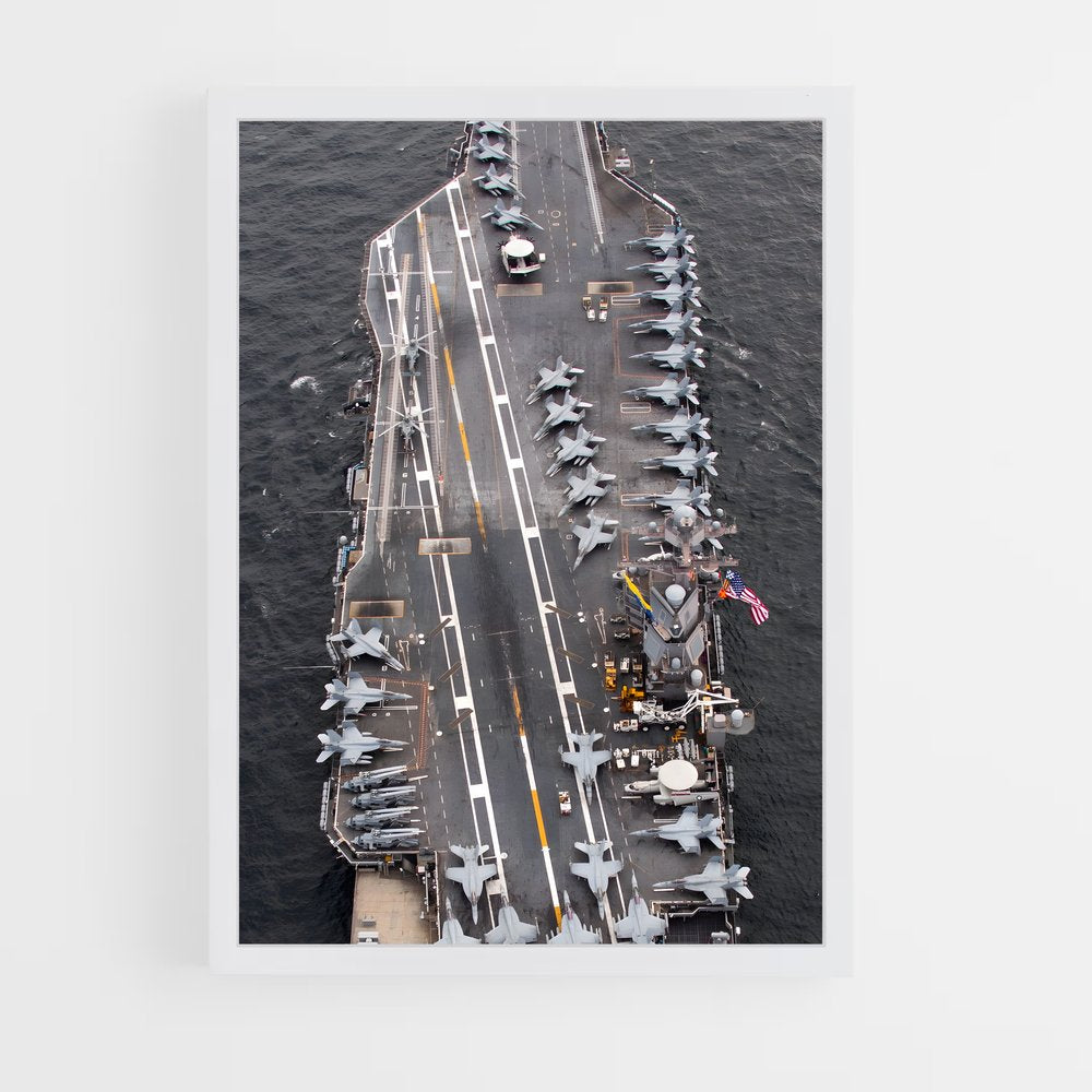 ap-uss gerald r ford-3 cadre Blanc