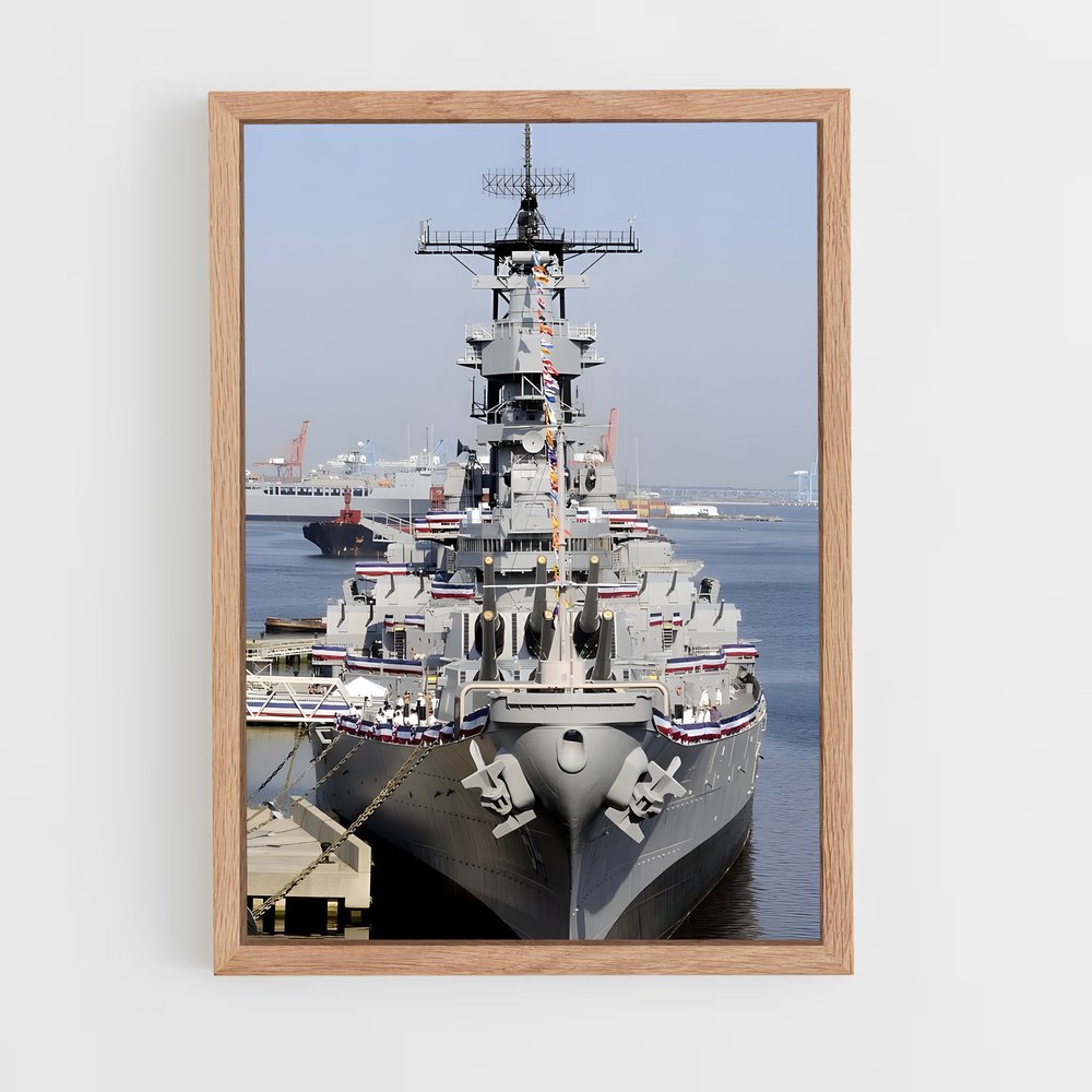 ap-uss iowa-3 cadre Bois clair