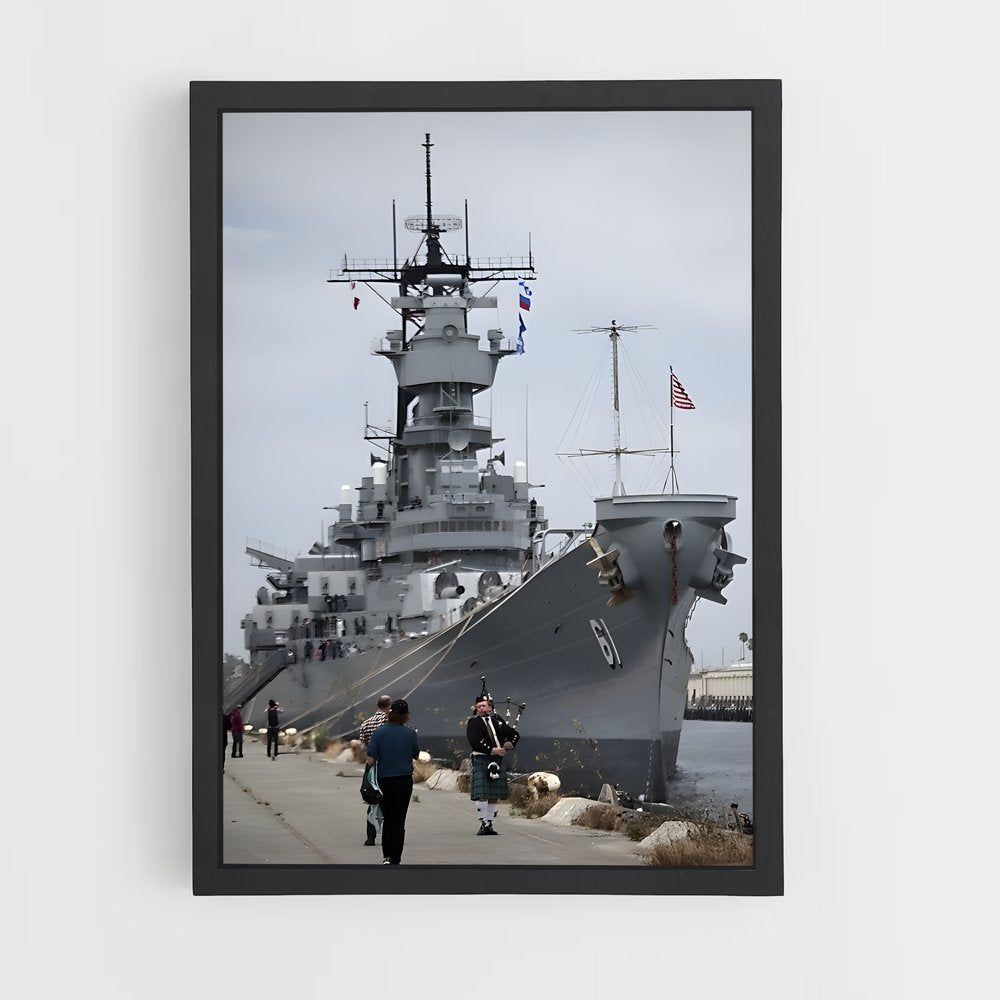 ap-uss iowa-5 cadre Noir