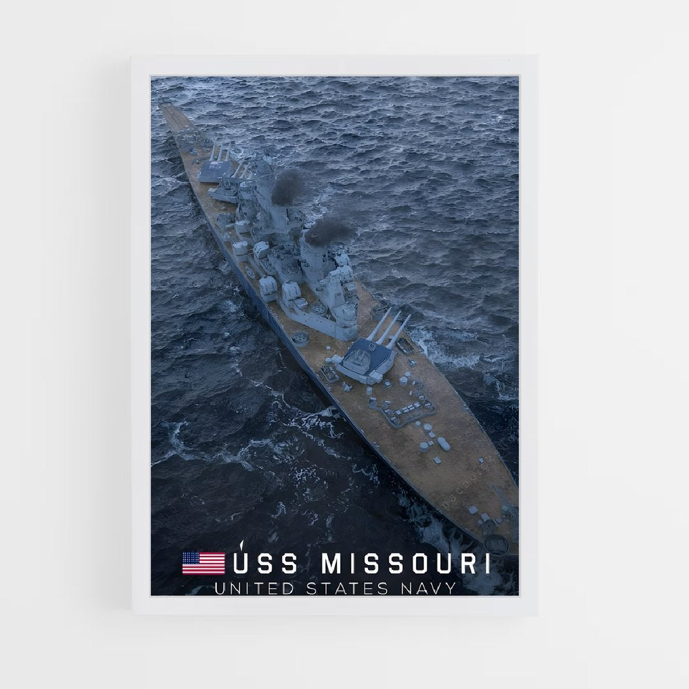 ap-uss missouri-2 cadre Blanc