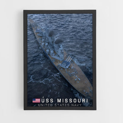 ap-uss missouri-2 cadre Noir