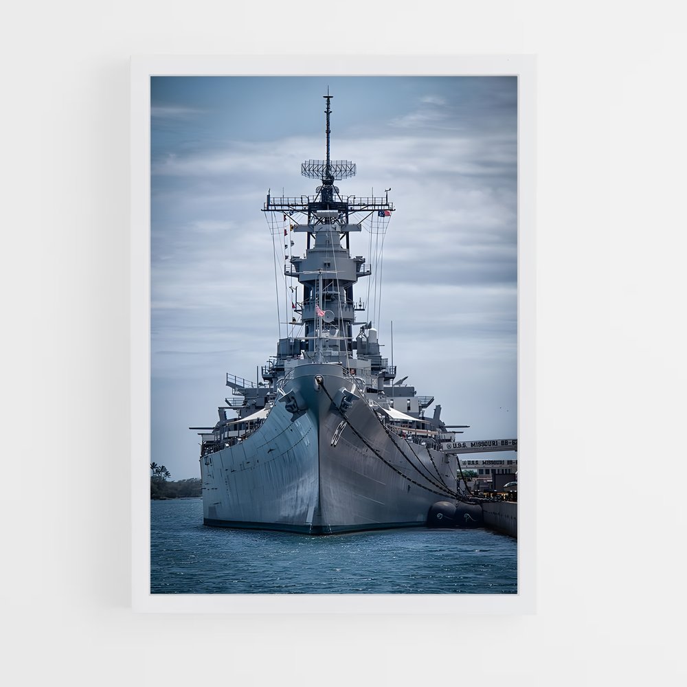ap-uss missouri-4 cadre Blanc