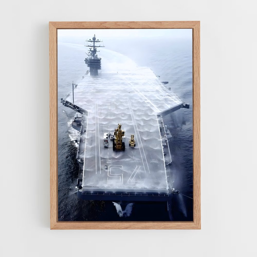 ap-uss nimitz-3 cadre Bois clair