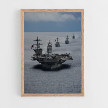 ap-uss theodore roosevelt-1 cadre Bois clair