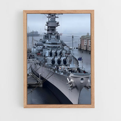 ap-uss wisconsin-2 cadre Bois clair
