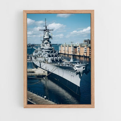 ap-uss wisconsin-4 cadre Bois clair