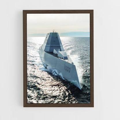 ap-uss zumwalt-1 cadre Bois foncé