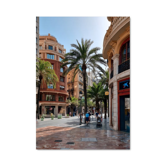 Poster Promenade Palmée