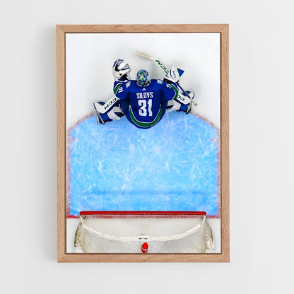 ap-vancouver canucks-11 cadre Bois clair