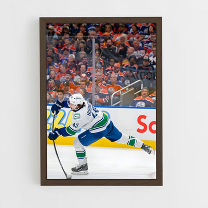 ap-vancouver canucks-14 cadre Bois foncé