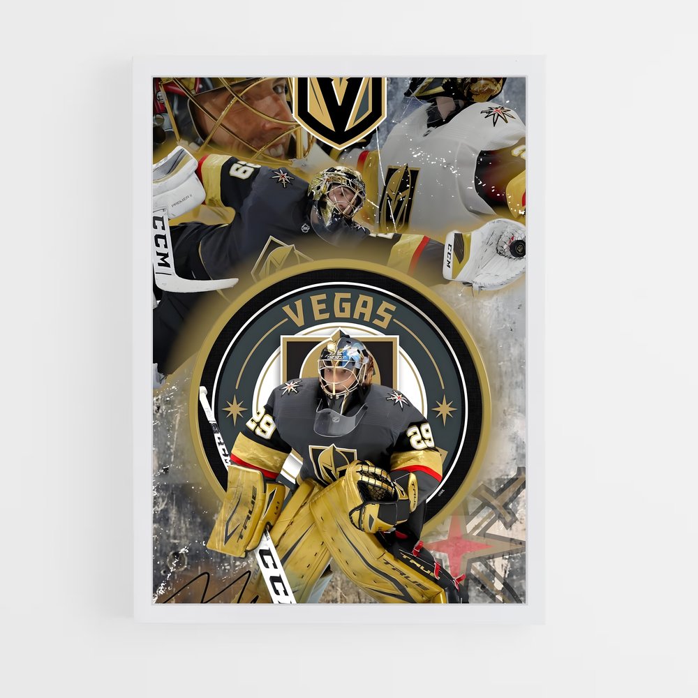 ap-vegas golden knights-3 cadre Blanc