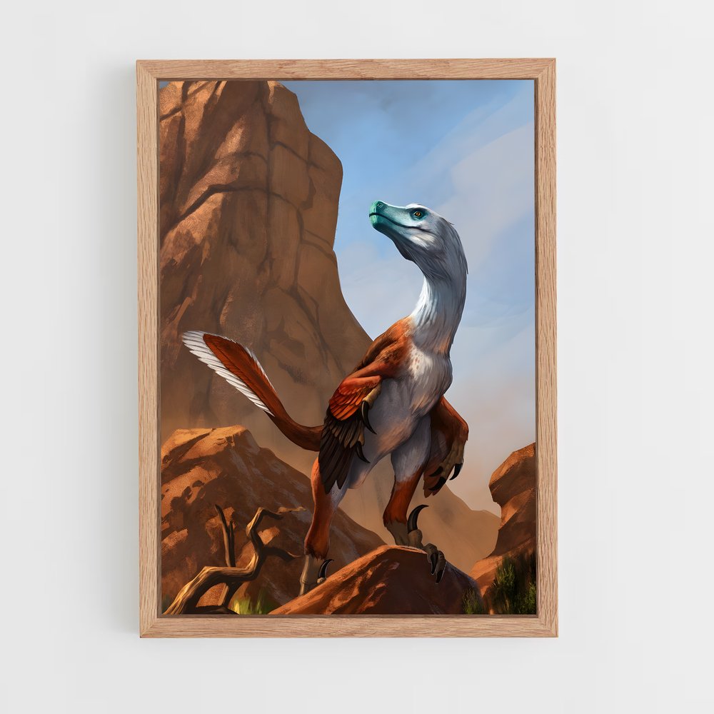 ap-velociraptor-6 cadre Bois clair