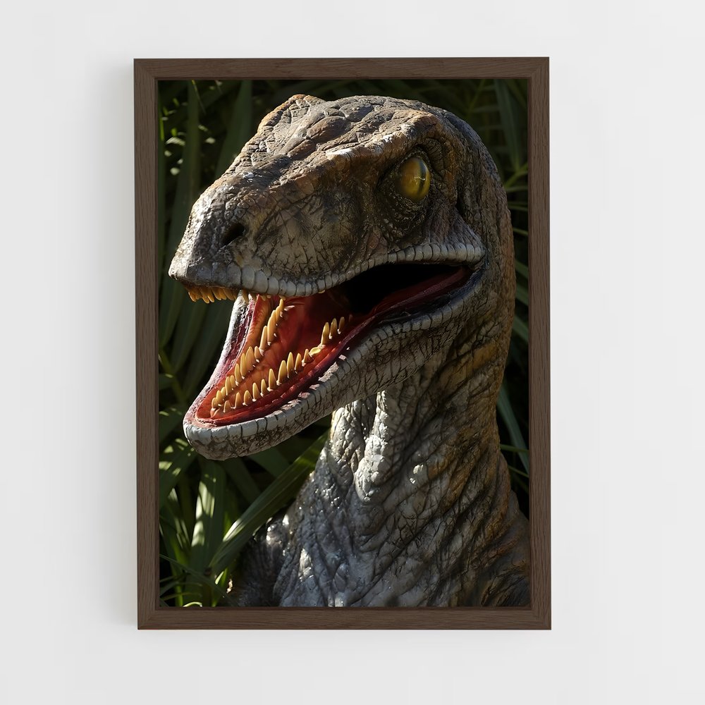 ap-velociraptors-3 cadre Bois foncé