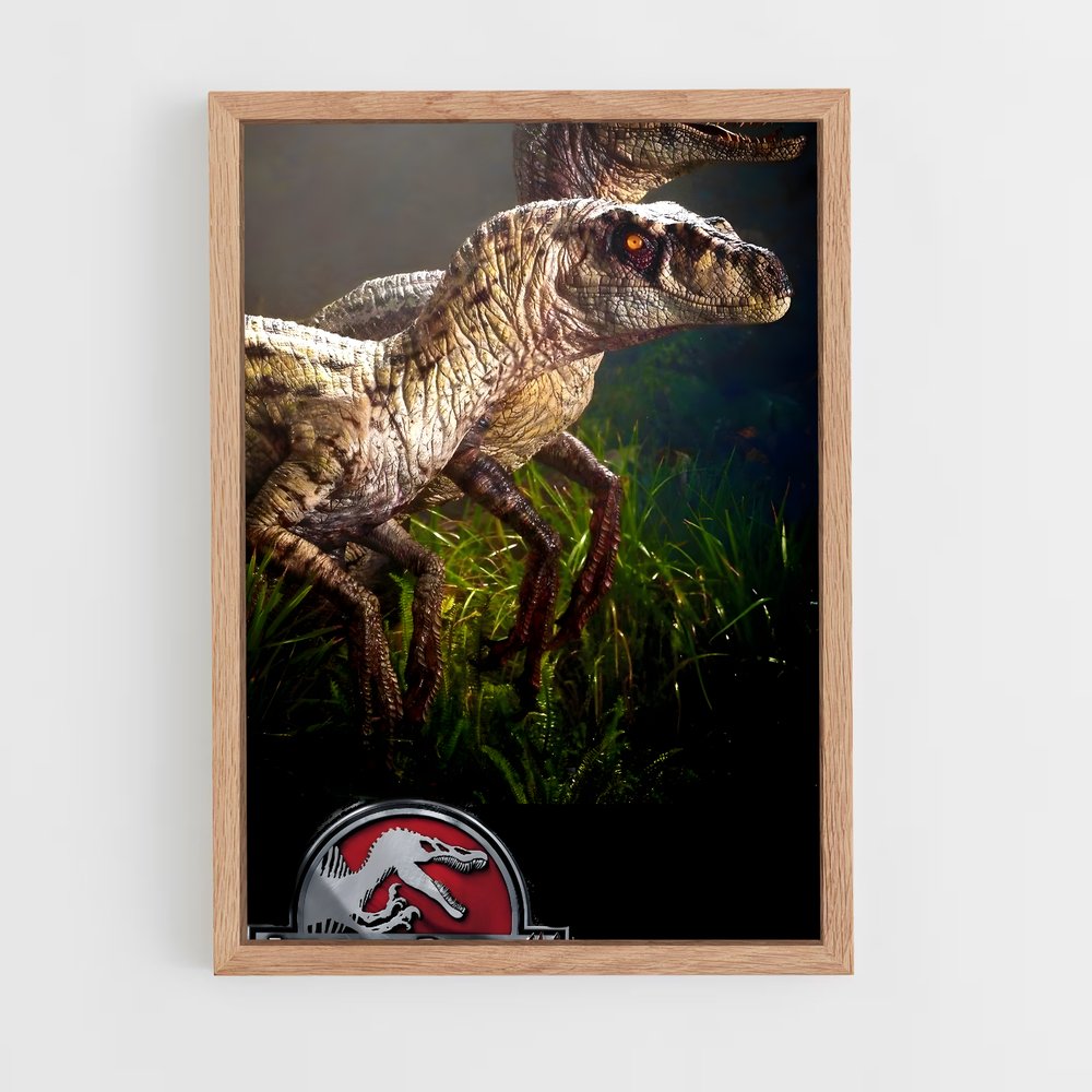 ap-velociraptors-6 cadre Bois clair