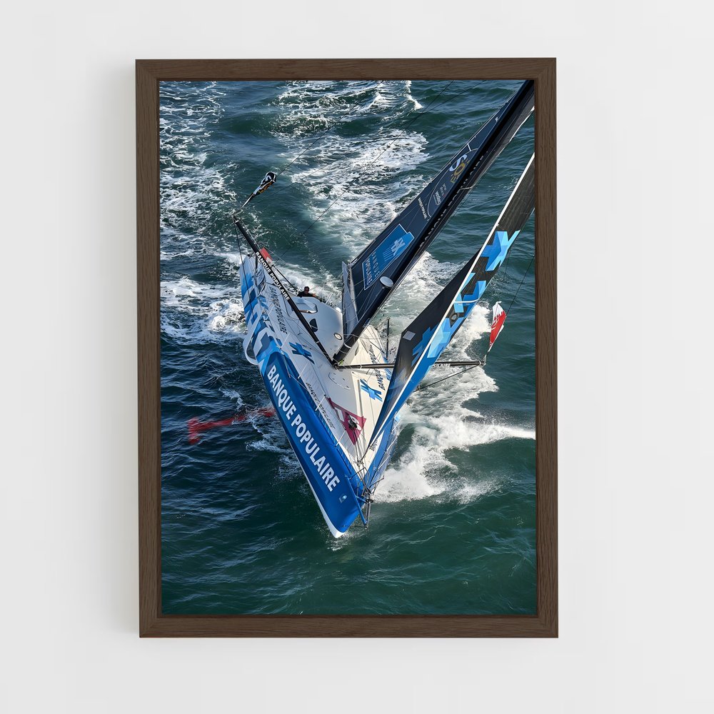 ap-vendee globe sailing-1 cadre Bois foncé