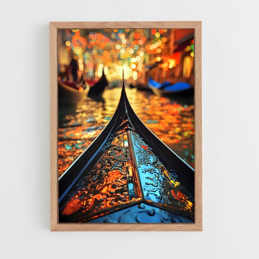 ap-venetian gondola-14 cadre Bois clair