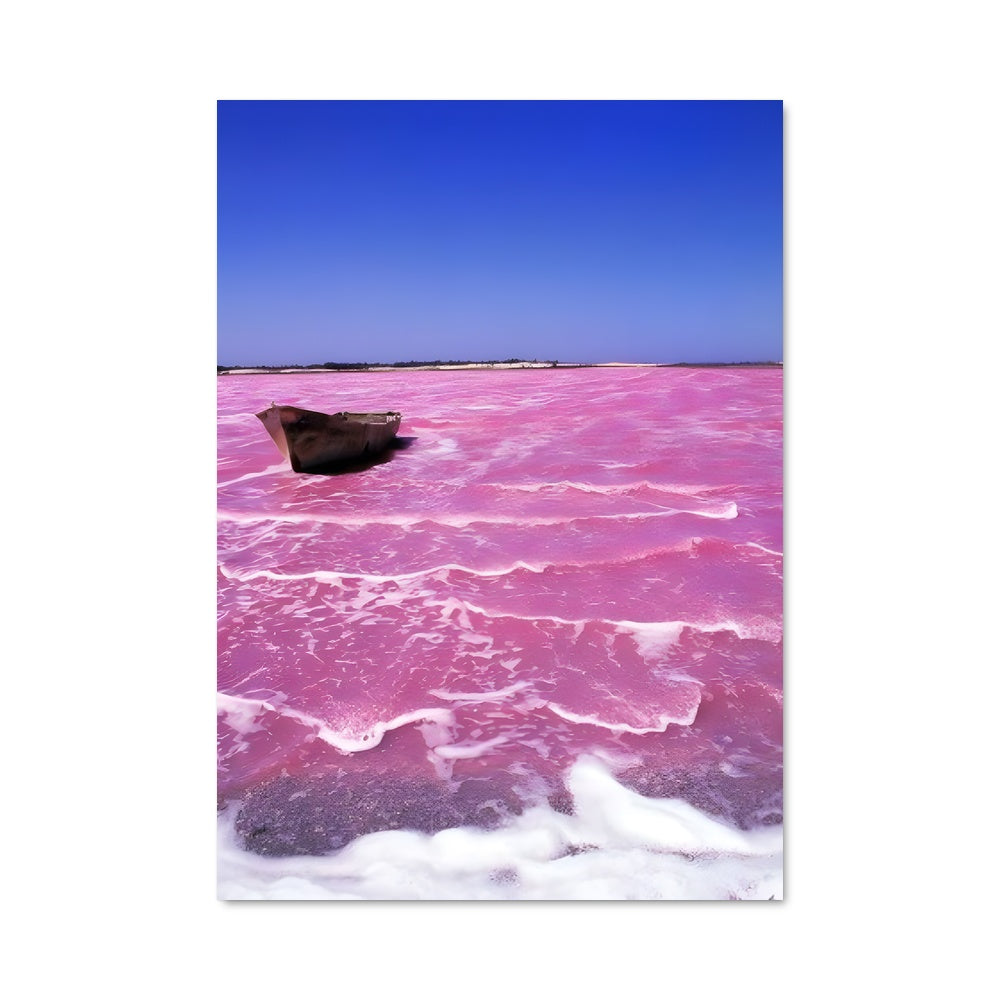 Poster Lac Rose du Désert