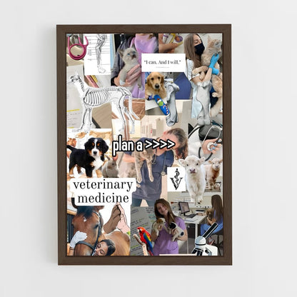 ap-veterinarian-1 cadre Bois foncé
