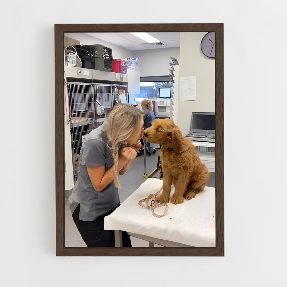 ap-veterinarian-2 cadre Bois foncé