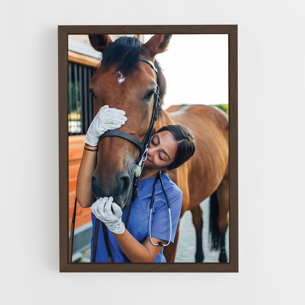 ap-veterinarian-6 cadre Bois foncé
