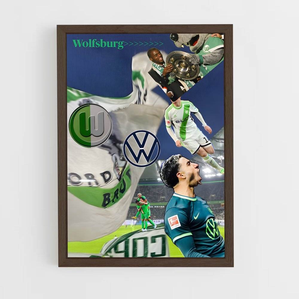 ap-vfl wolfsburg-11 cadre Bois foncé