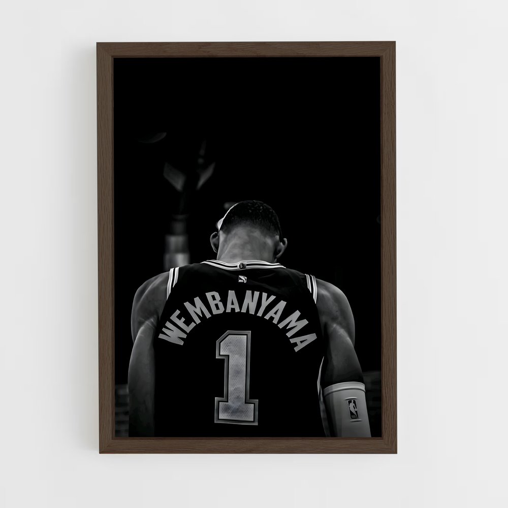ap-victor wembanyama-2 cadre Bois foncé
