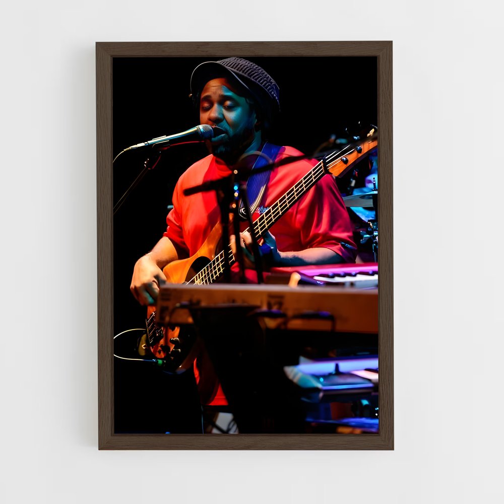 ap-victor wooten-3 cadre Bois foncé