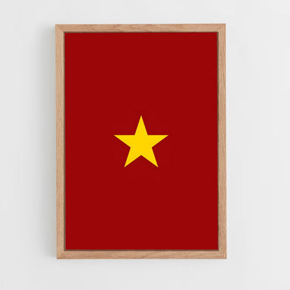 ap-vietnam flag-2 cadre Bois clair