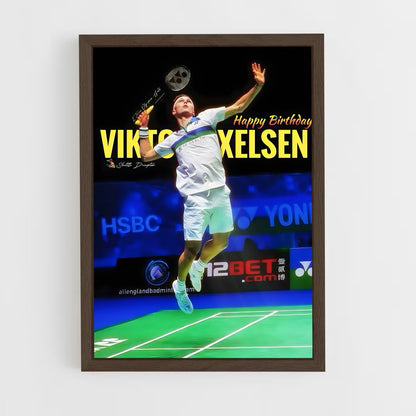 ap-viktor axelsen-2 cadre Bois foncé