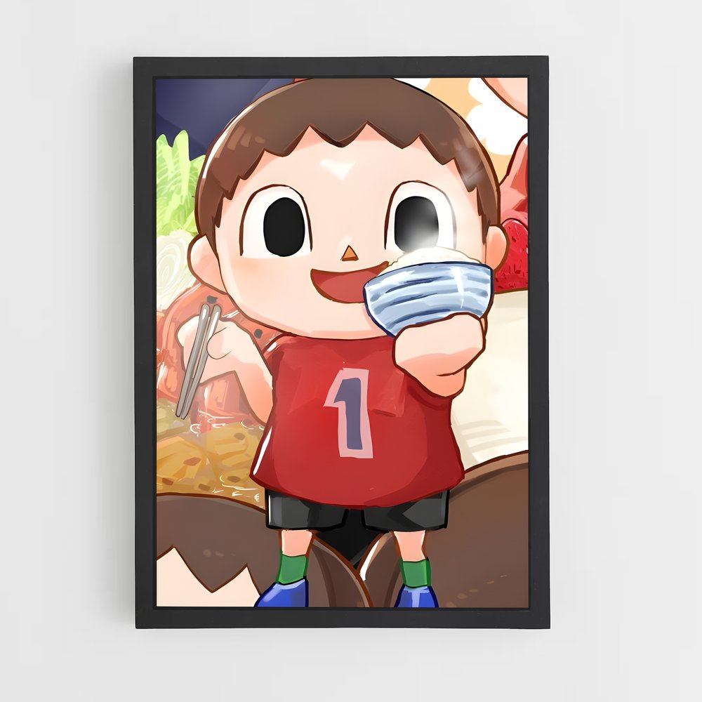 ap-villager nintendo-3 cadre Noir