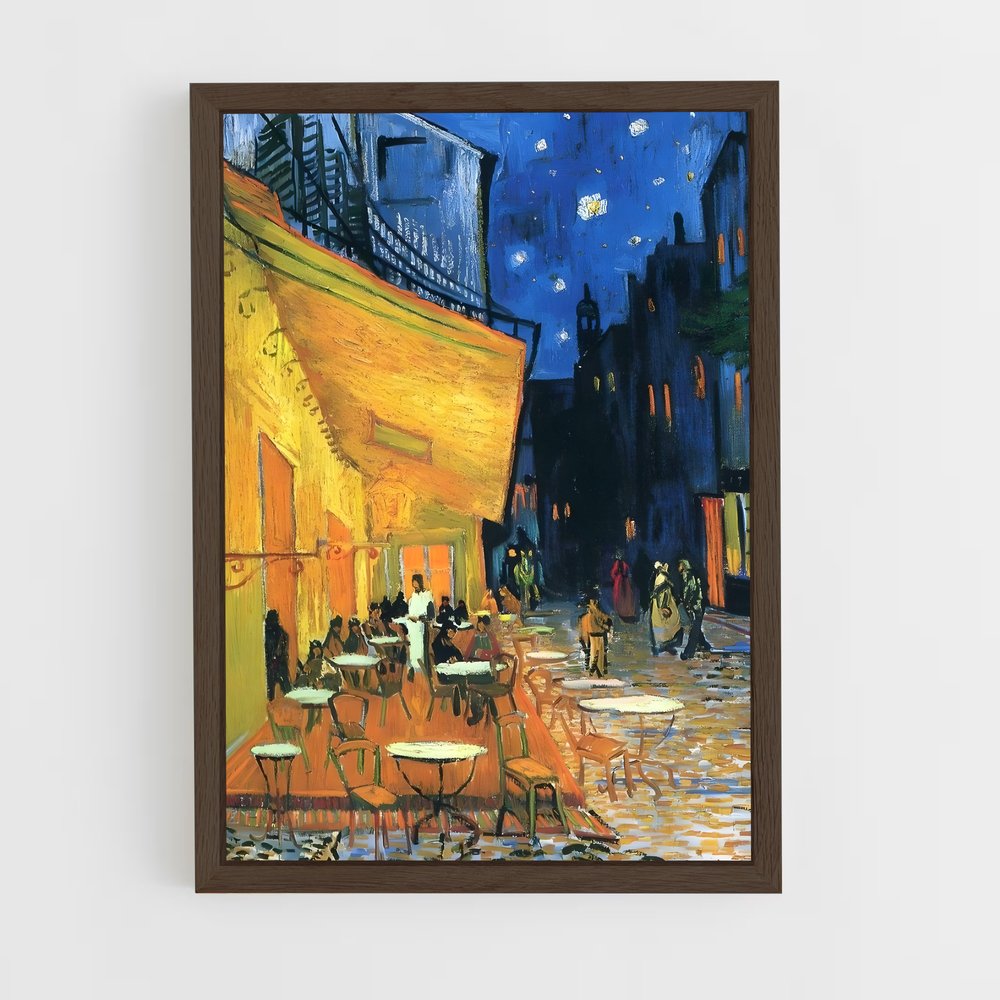 ap-vincent van gogh-10 cadre Bois foncé