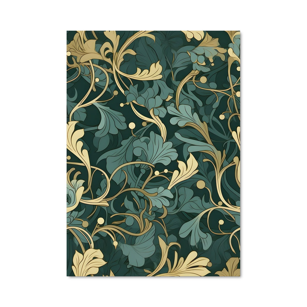Poster Feuilles Dorées