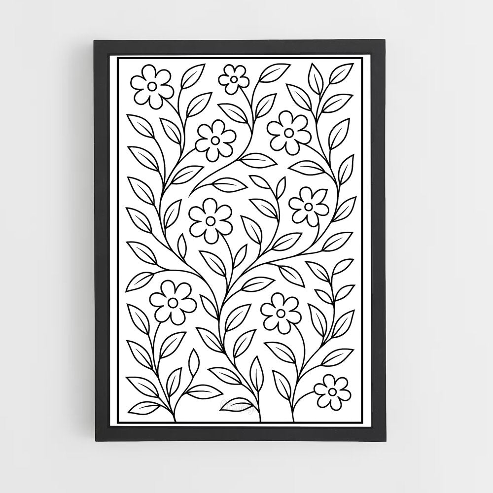 ap-vine patterns-5 cadre Noir