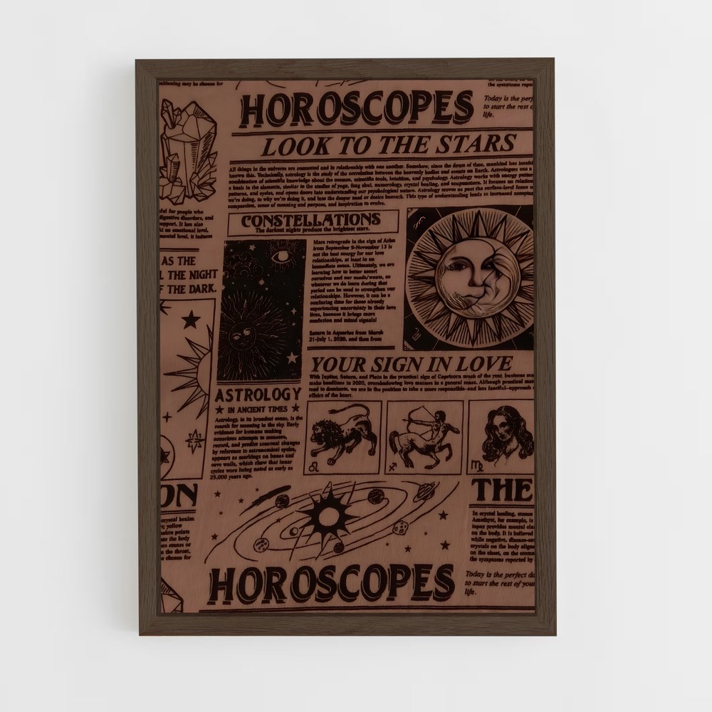 ap-vintage astronomy-5 cadre Bois foncé