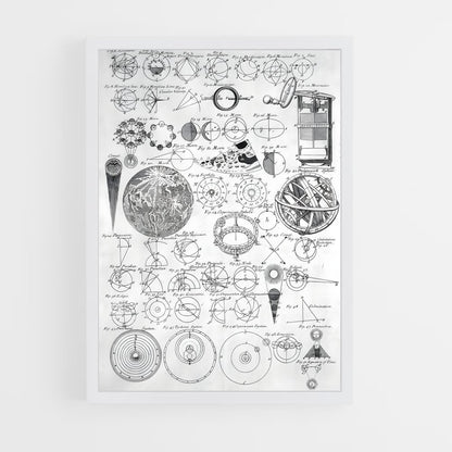 ap-vintage astronomy-6 cadre Blanc