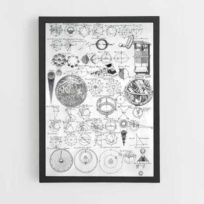 ap-vintage astronomy-6 cadre Noir
