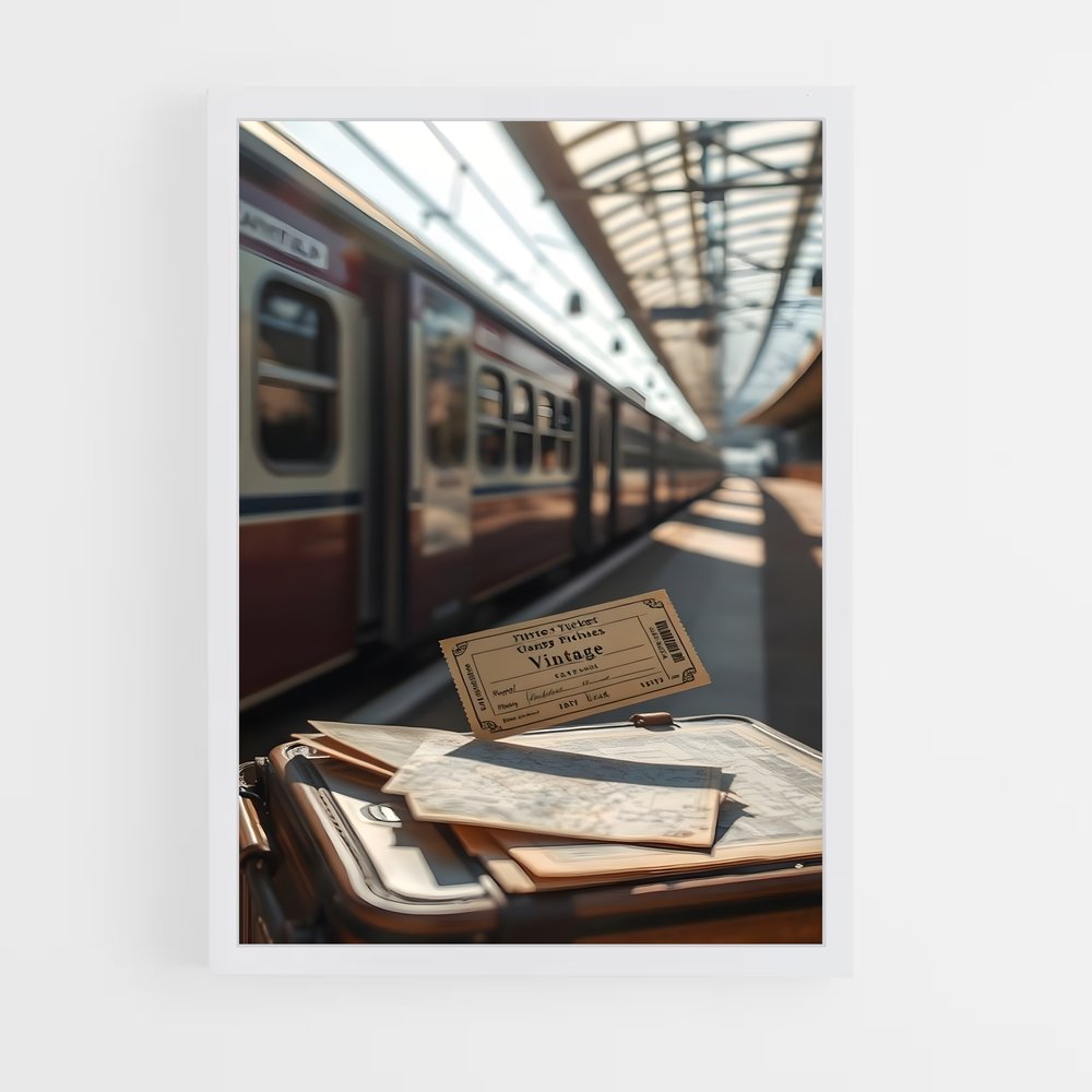 ap-vintage travel-2 cadre Blanc
