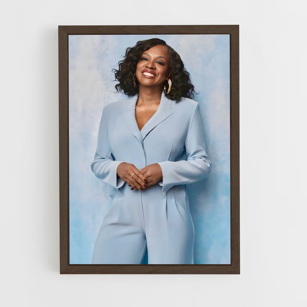 ap-viola davis-1 cadre Bois foncé