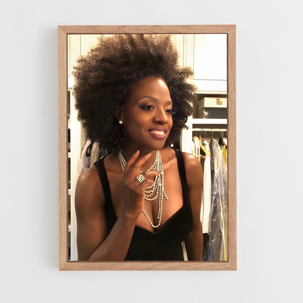 ap-viola davis-3 cadre Bois clair