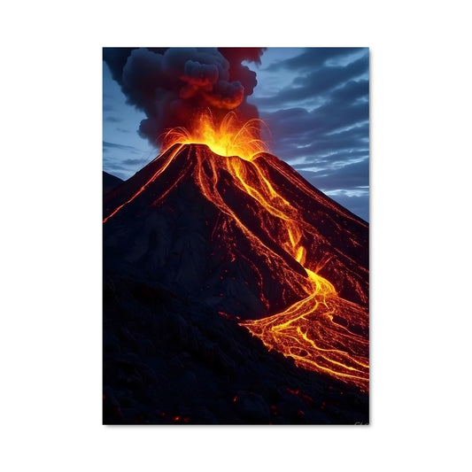 Poster Lave Éruptive