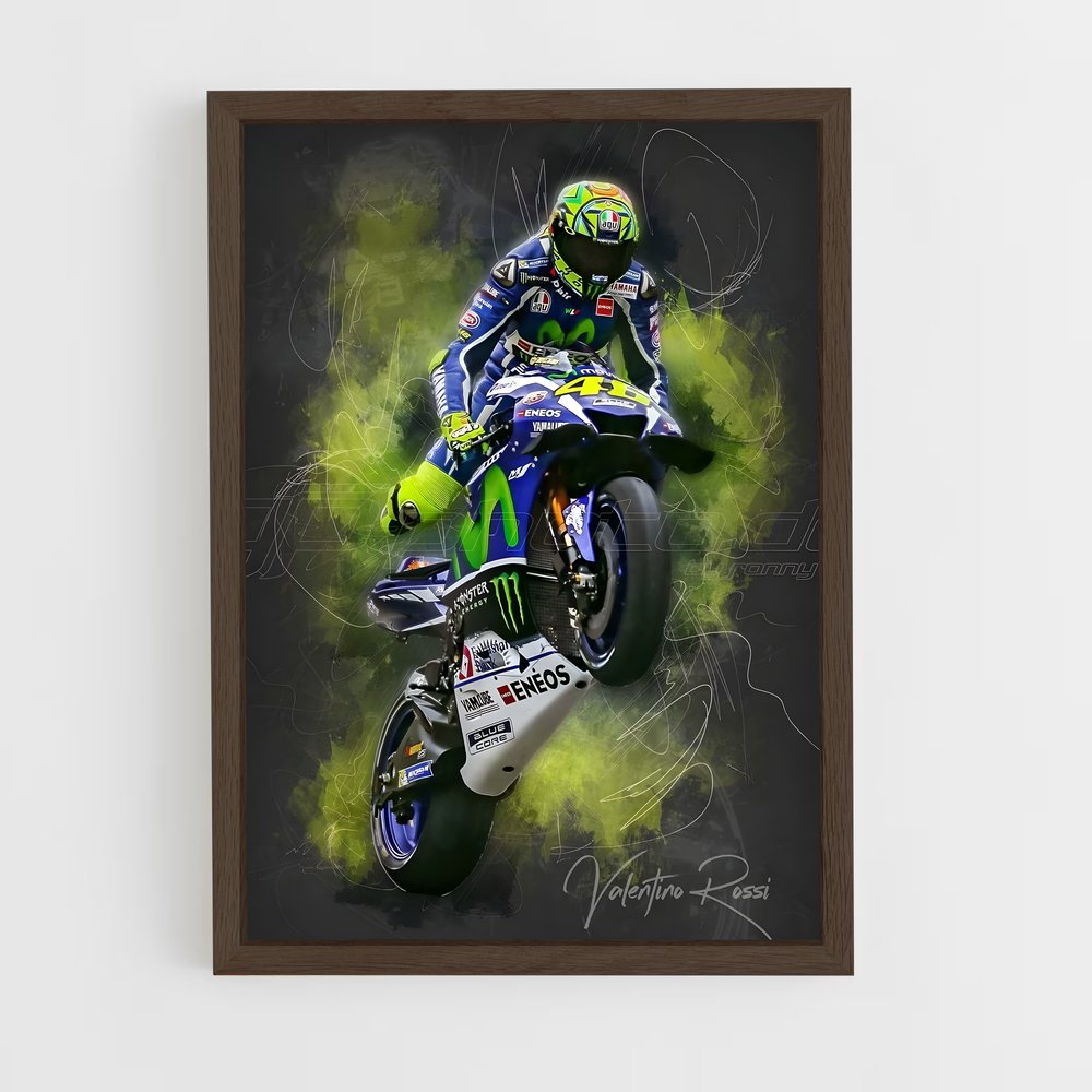 ap-vr46 racing team-4 cadre Bois foncé