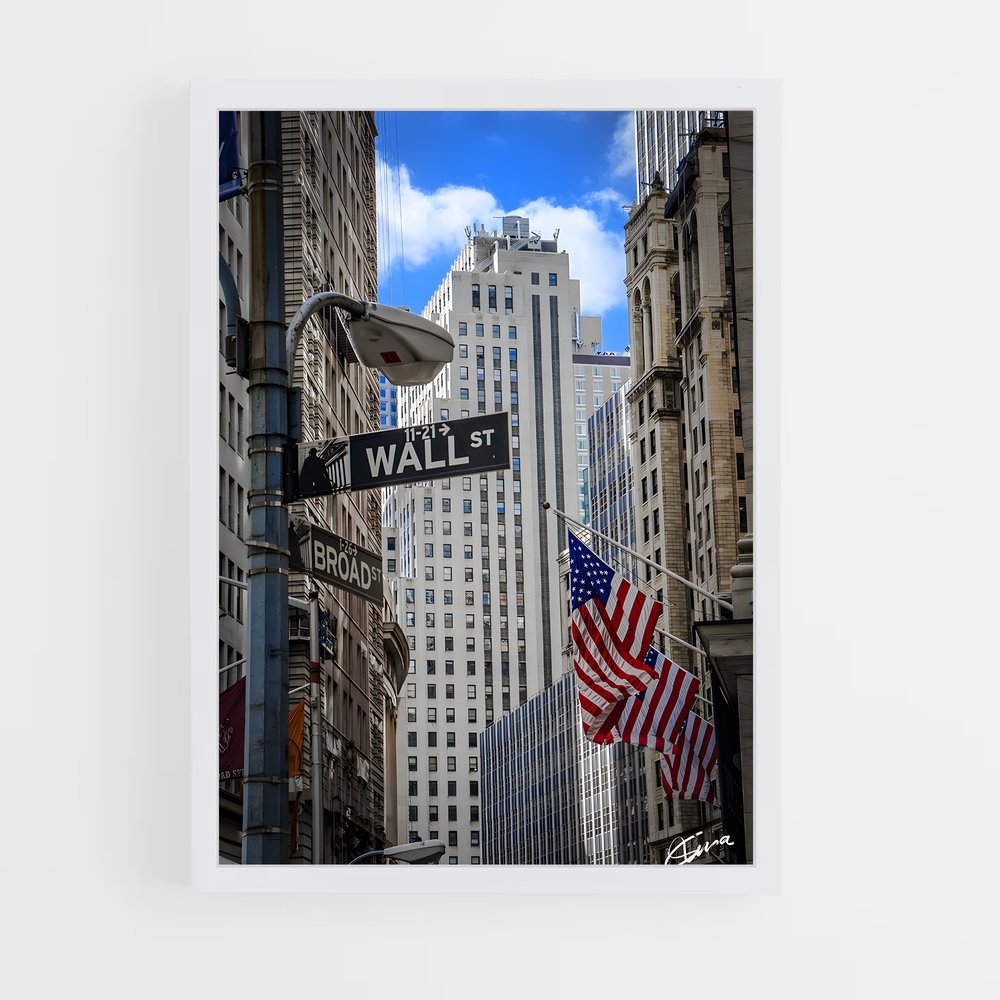 ap-wall street-1 cadre Blanc